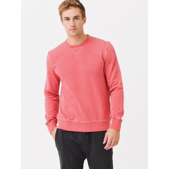 NWOT SOUTHERN TIDE Skipjack Sweatshirt Men M Pink Crewneck Cotton Knit Long-Slev - Picture 1 of 9